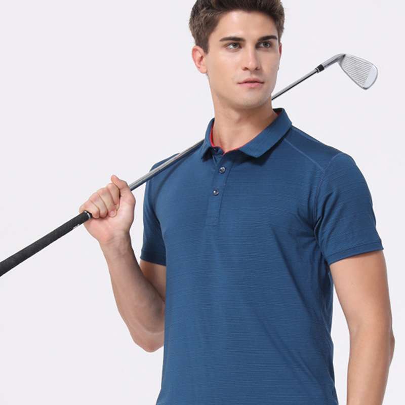 Polyester Spandex Golf Polo Shirts Fmitee
